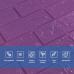 3D панель самоклеюча 700х770х3мм цегла Фіолетова (016-3) SW-000003248