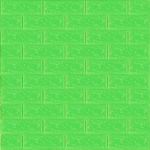 3D панель самоклеюча 700х770х3мм цегла Зелена (013-3) SW-00000639