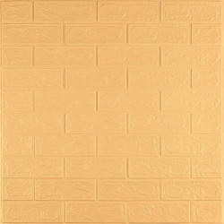 3D панель самоклеюча 700х770х3мм цегла Жовто-пісочна (009-3) SW-00000229