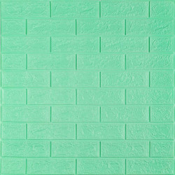 3D панель самоклеюча 700х770х5мм цегла М'ята (012-5) SW-00000148
