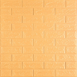 3D панель самоклеюча 700х770х5мм цегла Жовто-пісочний (009-5) SW-00000028