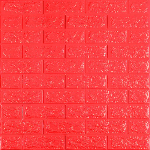 3D панель самоклеюча 700х770х7мм цегла Червона (008-7) SW-00000054
