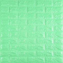 3D панель самоклеюча 700х770х7мм цегла М'ятний (012-7) SW-00000050
