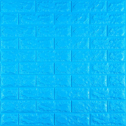 3D панель самоклеюча 700х770х7мм цегла Синій (003-7) SW-00000060