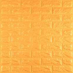 3D панель самоклеюча 700х770х7мм цегла Золотий (011-7) SW-00000052