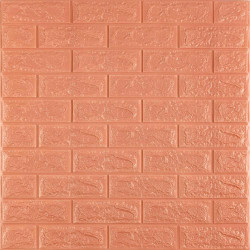 3D панель самоклеюча 700x700x7мм цегла Пудра SW-00001800