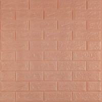 3D панель самоклеюча 700x770x3мм цегла Пудра SW-00001716