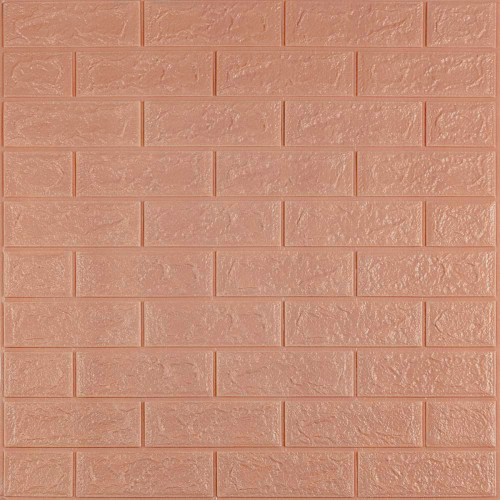 3D панель самоклеюча 700x770x3мм цегла Пудра SW-00001716