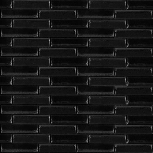 3D панель самоклеюча кладка 700х770х7мм Чорна (038) SW-00000303