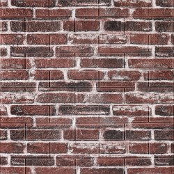 Декоративна 3D панель самоклейка 700х770х5мм Цегла червона Катеринославська (043) SW-00000031