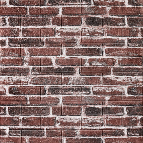 Декоративна 3D панель самоклейка 700х770х5мм Цегла червона Катеринославська (043) SW-00000031