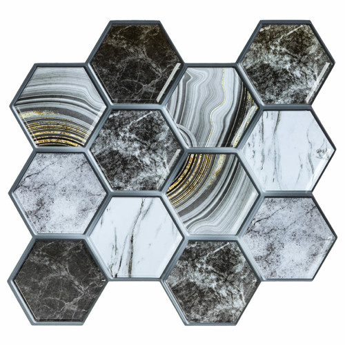 Декоративна ПВХ плитка на самоклейці 275х285х4мм Соти, ціна за 1 шт. (СПП-500) SW-00000524