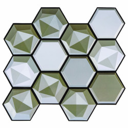 Декоративна ПВХ плитка на самоклейці 275х285х4мм Соти, ціна за 1 шт. (СПП-502) SW-00000666