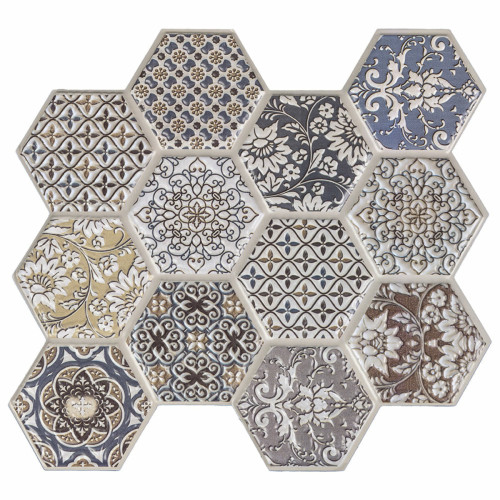 Декоративна ПВХ плитка на самоклейці 275х285х4мм Соти, ціна за 1 шт. (СПП-504) SW-00000673