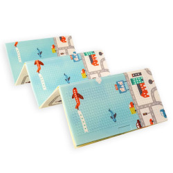 Дитячий складаний розвиваючий термокилимок 200х150х0.6см 