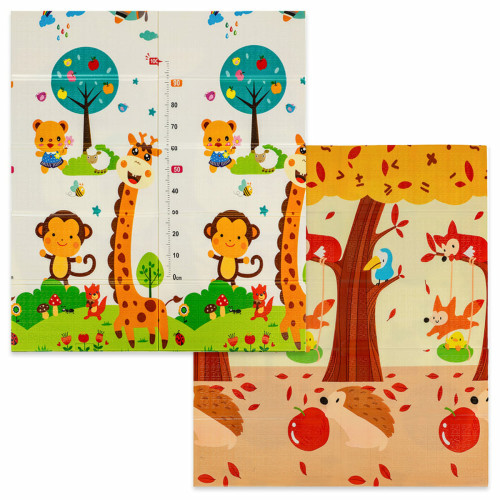 Дитячий складний термокилимок 147см х 177см х 8мм Лисички-Зростомір (303) SW-00003033