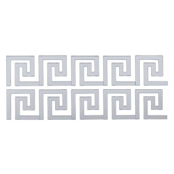 Дзеркальний декор акриловий самоклеючий срібло,10шт (D) SW-00002506