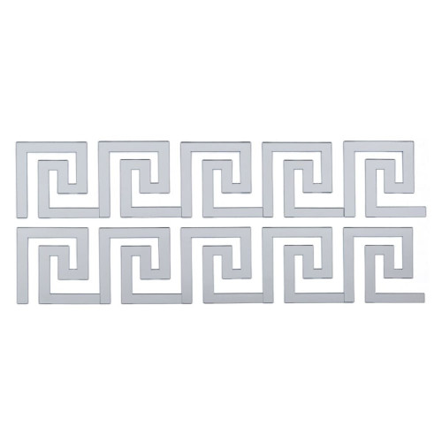 Дзеркальний декор акриловий самоклеючий срібло,10шт (D) SW-00002506