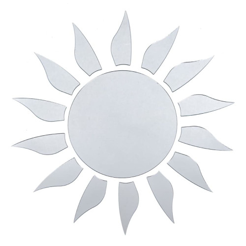 Дзеркальний декор акриловий самоклеючий срібло,15шт (D) SW-00002501