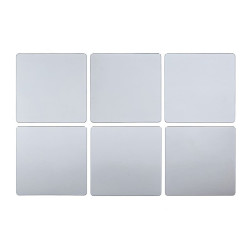 Дзеркальний декор акриловий самоклеючий срібло,6 шт(D) SW-00002526