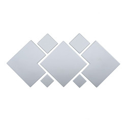 Дзеркальний декор акриловий самоклеючий срібло, 7шт (D) SW-00002508