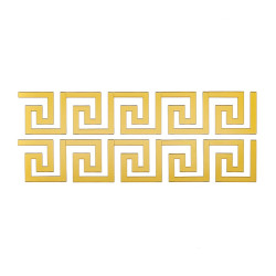 Дзеркальний декор акриловий самоклеючий золото,10шт (D) SW-00002507