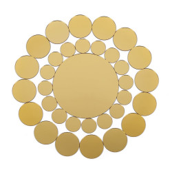 Дзеркальний декор акриловий самоклеючий золото,33шт (D) SW-00002499