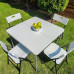 Набір мебелів складний (Стіл і 4 стільця), Білий (з сумкою) SW-00001540