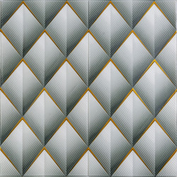 Панель стінова 3D 675х675х6мм Ромб сірий SW-00001986