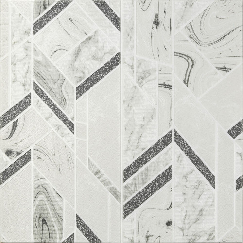 Панель стінова 3D 680х680х4мм Абстракція сіра SW-00001990