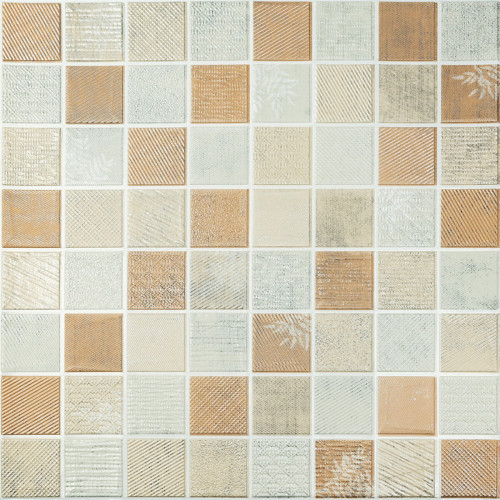 Панель стінова 3D 700х700х4мм Мозаїка бежева SW-00002011
