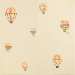 Панель стінова 3D 700х700х4мм Повітряні кулі рогожка SW-00001973