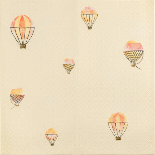 Панель стінова 3D 700х700х4мм Повітряні кулі рогожка SW-00001973