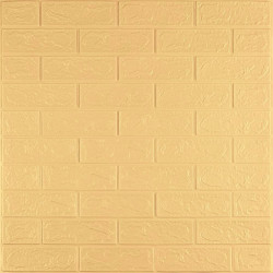 Панель стінова 3D 700х770х2мм Жовто-пісочний SW-00001909