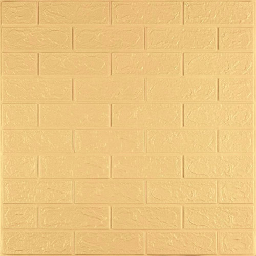 Панель стінова 3D 700х770х2мм Жовто-пісочний SW-00001909