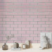 Панель стінова 700х700х5мм Рожева цегла зі сріблом SW-00001501