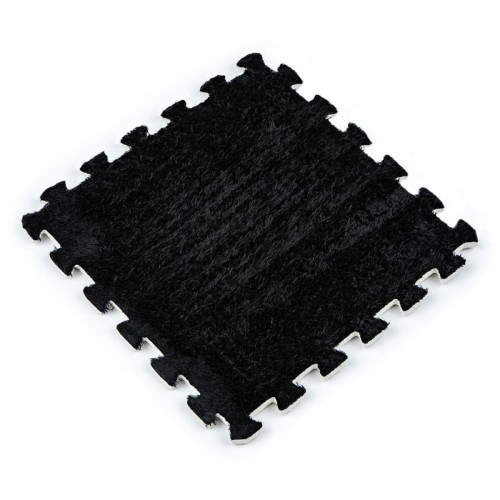 Підлога-пазл плюшевий 30х30х1см Чорний (D) SW-00002078