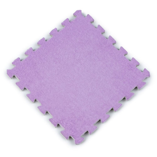 Підлога-пазл плюшевий 30х30х1см Фіолетовий (D) SW-00002086