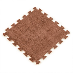 Підлога-пазл плюшевий 30х30х1см Коричневий (D) SW-00002082