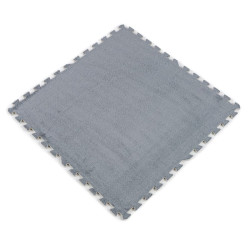 Підлога-пазл плюшевий 60х60х1см Світло-сірий (D) SW-00002081