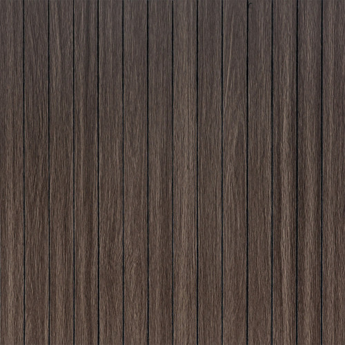 Покриття вінілове самоклеюче 3D рейки 600х600х2,8мм Димчастий каштан SW-00002195