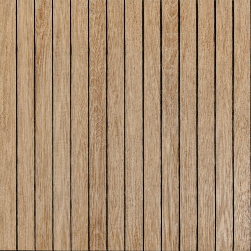 Покриття вінілове самоклеюче 3D рейки 600х600х2,8мм Світлий мигдаль SW-00002204