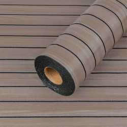 Покриття вінілове самоклеюче 3D рейки Дуб Мокко 600х2900х3мм SW-00002901