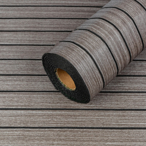 Покриття вінілове самоклеюче 3D рейки Металевий попіл 600х2900х3мм SW-00002903