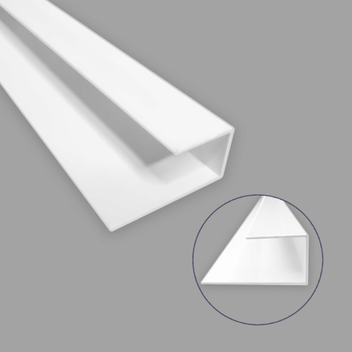 Профіль (торцевий) алюмінієвий стартовий для сайдинга 20х42х6000мм SW-00001729