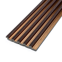 Рейка декоративна PS 2900х115х12мм Під коричневу шкіру з бронзою SW-00002135