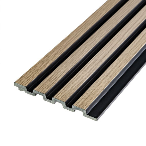 Рейка декоративна PS 2900х119х12мм Дуб з графітом SW-00001738