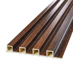 Рейка декоративна WPC стінова 3000х165х23мм Каштан SW-00001536
