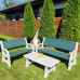 Садовий стіл 122х61х43см SW-00001544