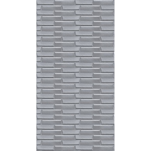 Самоклеюча 3D панель 3080x700x5мм Кладка Срібло SW-00001760